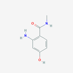 molecular formula C8H10N2O2 B14842200 2-Amino-4-hydroxy-N-methylbenzamide 