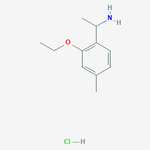 molecular formula C11H18ClNO B1484222 1-(2-Ethoxy-4-methylphenyl)ethylamine hydrochloride CAS No. 2203015-81-8