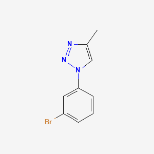 molecular formula C9H8BrN3 B14842229 1-(3-Bromophenyl)-4-methyl-1H-1,2,3-triazole 