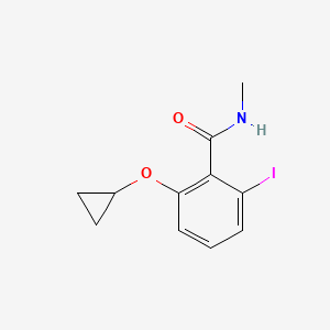 molecular formula C11H12INO2 B14842234 2-Cyclopropoxy-6-iodo-N-methylbenzamide 