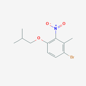 molecular formula C11H14BrNO3 B1484225 1-Bromo-4-isobutoxy-2-methyl-3-nitrobenzene CAS No. 2169476-69-9