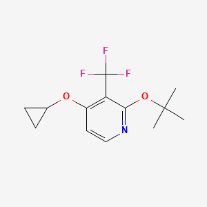 2-Tert-butoxy-4-cyclopropoxy-3-(trifluoromethyl)pyridine