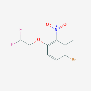 molecular formula C9H8BrF2NO3 B1484226 1-Bromo-4-(2,2-difluoroethoxy)-2-methyl-3-nitrobenzene CAS No. 2167302-75-0