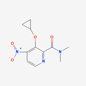 3-Cyclopropoxy-N,N-dimethyl-4-nitropicolinamide