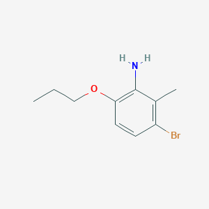 3-Bromo-2-methyl-6-propoxyphenylamine