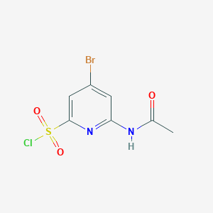 6-(Acetylamino)-4-bromopyridine-2-sulfonyl chloride