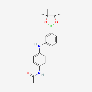 N-(4-(3-(4,4,5,5-Tetramethyl-1,3,2-dioxaborolan-2-YL)phenylamino)phenyl)acetamide