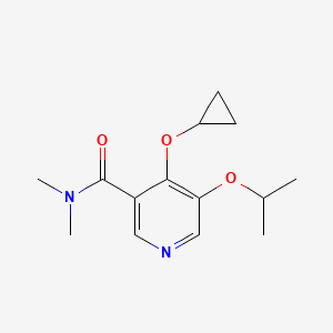 4-Cyclopropoxy-5-isopropoxy-N,N-dimethylnicotinamide