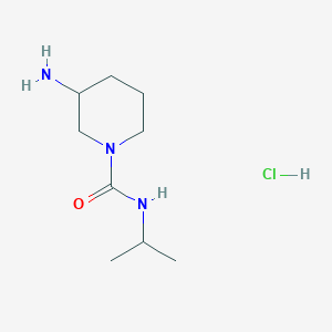molecular formula C9H20ClN3O B1484231 3-Aminopiperidine-1-carboxylic acid isopropylamide hydrochloride CAS No. 2206970-41-2