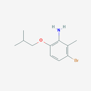 3-Bromo-6-isobutoxy-2-methylphenylamine