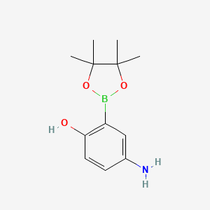 4-Amino-2-(4,4,5,5-tetramethyl-1,3,2-dioxaborolan-2-YL)phenol