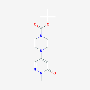 tert-Butyl 4-(1-methyl-6-oxo-1,6-dihydro-4-pyridazinyl)-1-piperazinecarboxylate