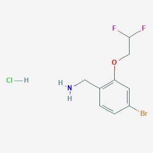 4-Bromo-2-(2,2-difluoroethoxy)benzylamine hydrochloride