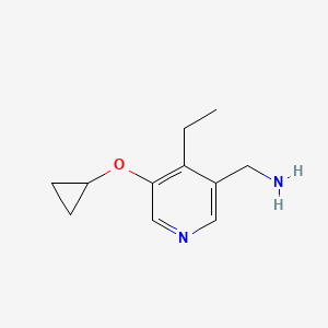 (5-Cyclopropoxy-4-ethylpyridin-3-YL)methanamine