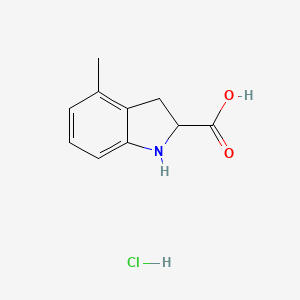 4-Methyl-2,3-dihydro-1H-indole-2-carboxylic acid hydrochloride