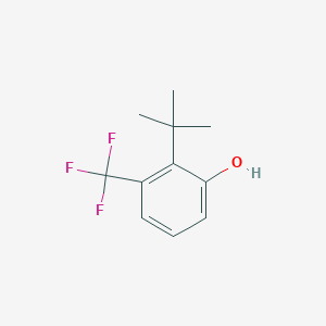 molecular formula C11H13F3O B14842447 2-Tert-butyl-3-(trifluoromethyl)phenol 