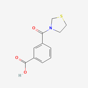3-(Thiazolidine-3-carbonyl)benzoic acid