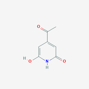 molecular formula C7H7NO3 B14842466 1-(2,6-Dihydroxypyridin-4-YL)ethanone 