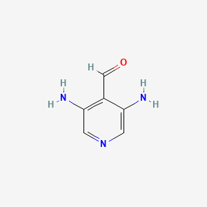 molecular formula C6H7N3O B14842480 3,5-Diaminoisonicotinaldehyde 