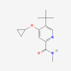 5-Tert-butyl-4-cyclopropoxy-N-methylpicolinamide