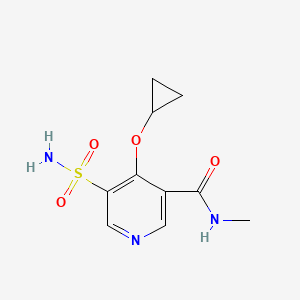 4-Cyclopropoxy-N-methyl-5-sulfamoylnicotinamide