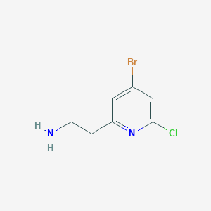 2-(4-Bromo-6-chloropyridin-2-YL)ethanamine