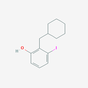 2-(Cyclohexylmethyl)-3-iodophenol