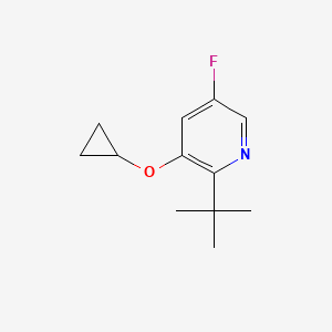 2-Tert-butyl-3-cyclopropoxy-5-fluoropyridine