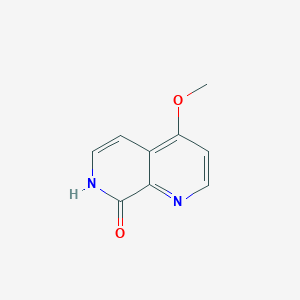 molecular formula C9H8N2O2 B14842551 4-Methoxy-1,7-naphthyridin-8(7H)-one CAS No. 1393540-70-9