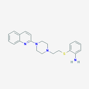 (2-{[2-(4-Quinolin-2-ylpiperazin-1-yl)ethyl]thio}phenyl)amine