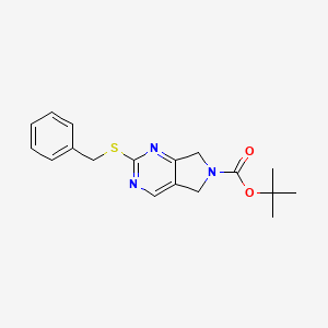 Tert-butyl 2-(benzylthio)-5,7-dihydro-6H-pyrrolo[3,4-D]pyrimidine-6-carboxylate