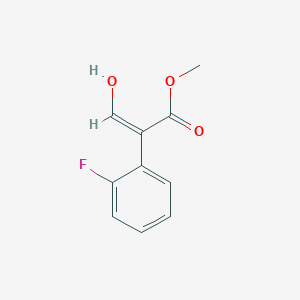molecular formula C10H9FO3 B1484257 Methyl (2Z)-2-(2-fluorophenyl)-3-hydroxyacrylate CAS No. 2209573-91-9