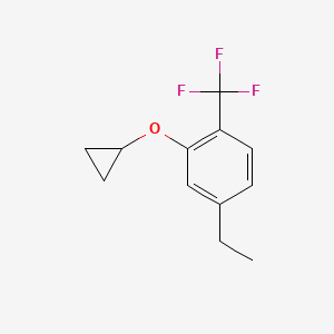 2-Cyclopropoxy-4-ethyl-1-(trifluoromethyl)benzene