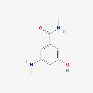 molecular formula C9H12N2O2 B14842604 3-Hydroxy-N-methyl-5-(methylamino)benzamide 