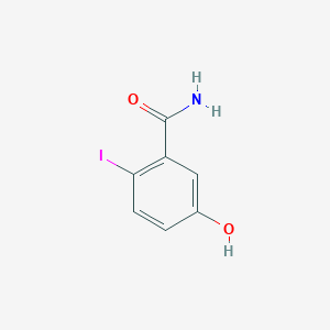 molecular formula C7H6INO2 B14842605 5-Hydroxy-2-iodobenzamide 