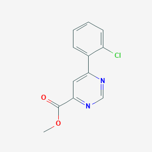 molecular formula C12H9ClN2O2 B1484262 Methyl 6-(2-chlorophenyl)pyrimidine-4-carboxylate CAS No. 2098142-36-8