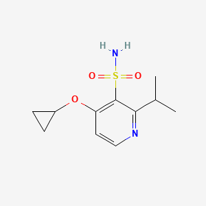 4-Cyclopropoxy-2-isopropylpyridine-3-sulfonamide