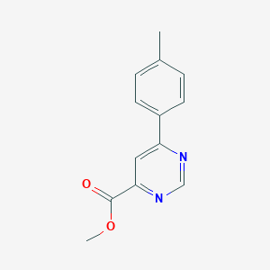 molecular formula C13H12N2O2 B1484266 Methyl 6-(4-methylphenyl)pyrimidine-4-carboxylate CAS No. 2098076-42-5