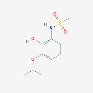 molecular formula C10H15NO4S B14842660 N-(2-Hydroxy-3-isopropoxyphenyl)methanesulfonamide 