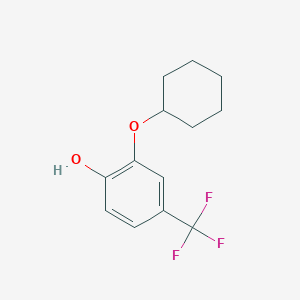 2-(Cyclohexyloxy)-4-(trifluoromethyl)phenol