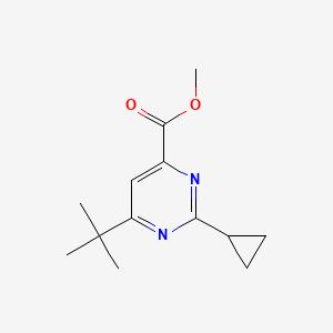 Methyl 6-tert-butyl-2-cyclopropylpyrimidine-4-carboxylate