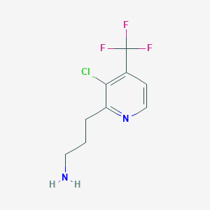 3-(3-Chloro-4-(trifluoromethyl)pyridin-2-yl)propan-1-amine