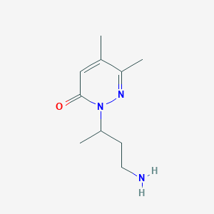 2-(4-Aminobutan-2-yl)-5,6-dimethyl-2,3-dihydropyridazin-3-one
