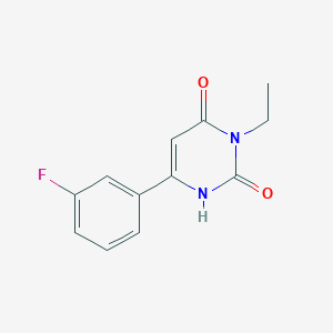 3-Ethyl-6-(3-fluorophenyl)-1,2,3,4-tetrahydropyrimidine-2,4-dione