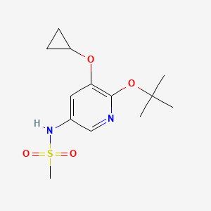 N-(6-Tert-butoxy-5-cyclopropoxypyridin-3-YL)methanesulfonamide