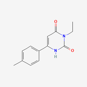molecular formula C13H14N2O2 B1484274 3-Ethyl-6-(4-methylphenyl)-1,2,3,4-tetrahydropyrimidine-2,4-dione CAS No. 2098036-74-7
