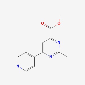 Methyl 2-methyl-6-(pyridin-4-yl)pyrimidine-4-carboxylate