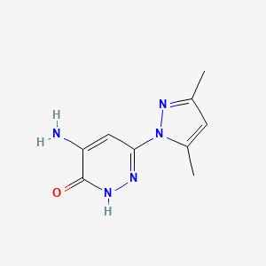 4-amino-6-(3,5-dimethyl-1H-pyrazol-1-yl)pyridazin-3-ol