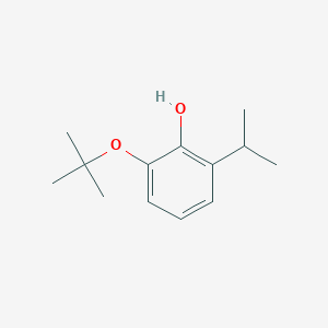 molecular formula C13H20O2 B14842806 2-Tert-butoxy-6-isopropylphenol 