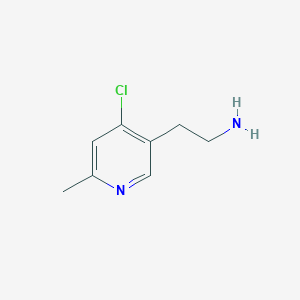 molecular formula C8H11ClN2 B14842844 2-(4-Chloro-6-methylpyridin-3-YL)ethanamine 